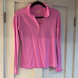 Lilly Pulitzer ruffle golf polo XS